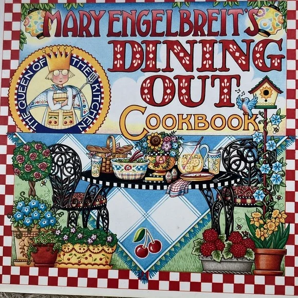 Bundle of 4 Mary Engelbreit books + cookbooks Dining Out Desserts Spring Spot - Picture 2 of 6